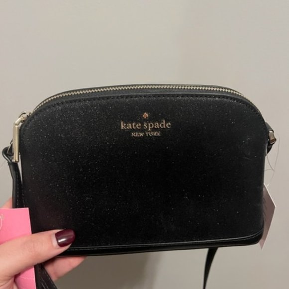 Kate Spade Black Glitter Cross Body Bag - Picture 4 of 6